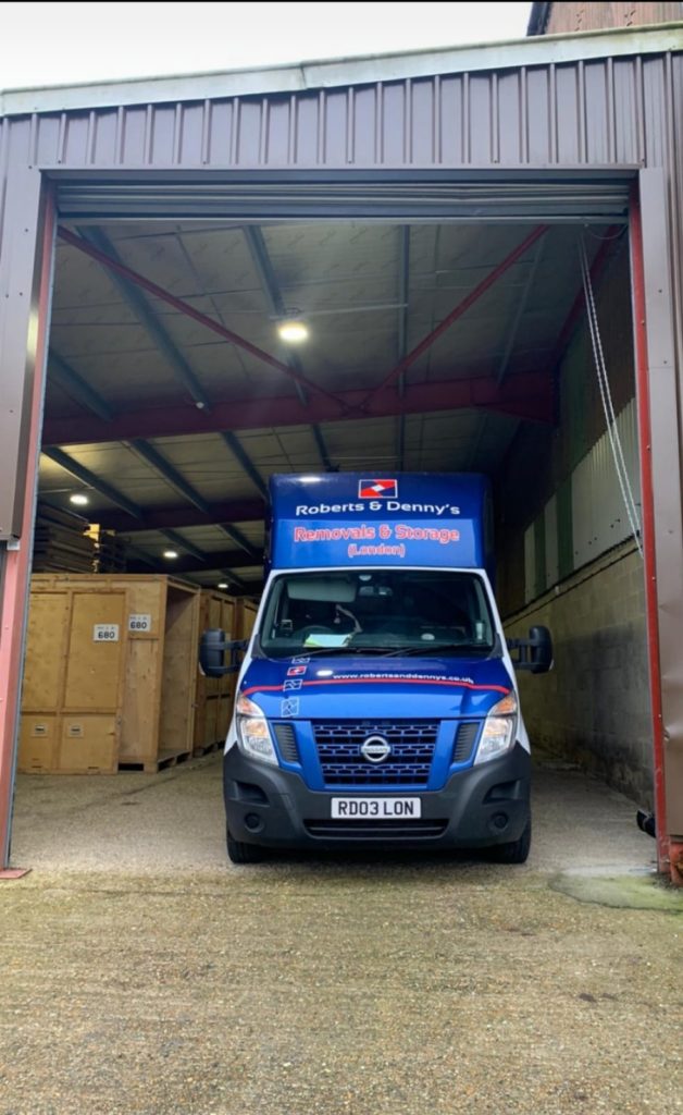 Van Parked in Garage